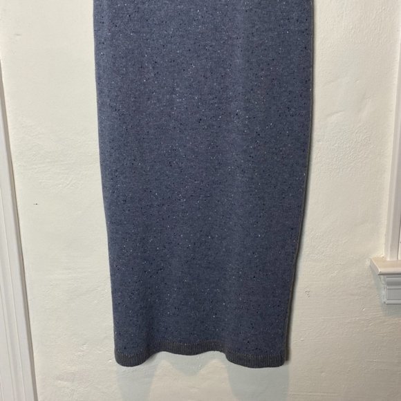 Lafayette 148 New York Sweater Dress Blue Wool Cashmere XS - Picture 3 of 4